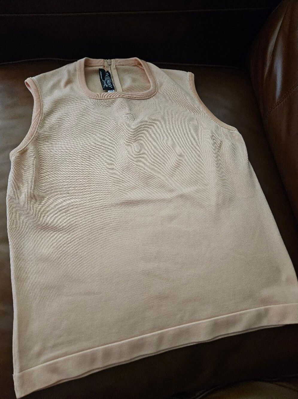 Givenchy Sport Peach Crewneck Knit Top Vintage Size 38